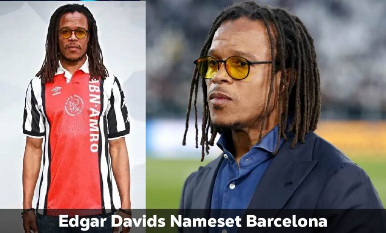 Edgar Davids Nameset Barcelona